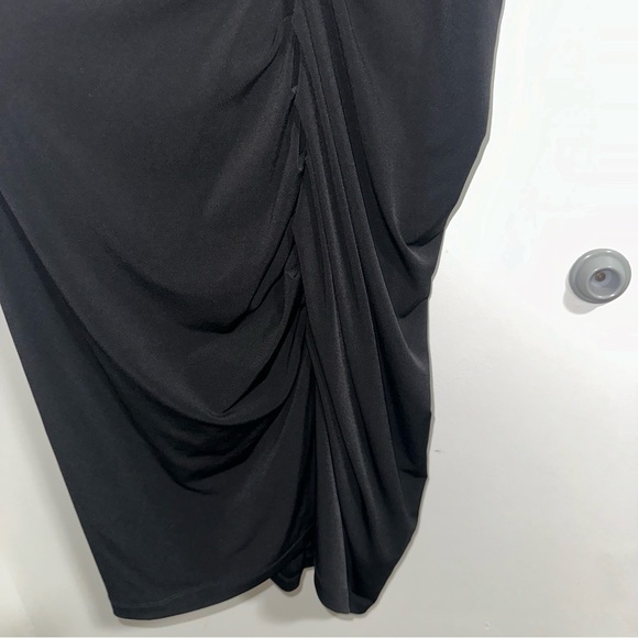 🌷5/$20 Calvin Klein Black Ruched Mini Dress - Picture 4 of 8